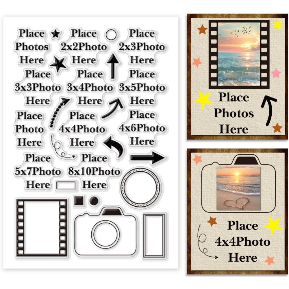 Picture Frame - Tempatkan Foto Di Sini Stempel Bening