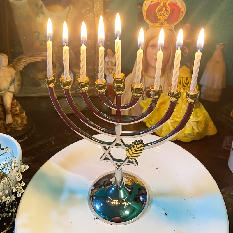 Candle Holder Decor - Tempat Lilin Hanukkah Menorah 9 Cabang