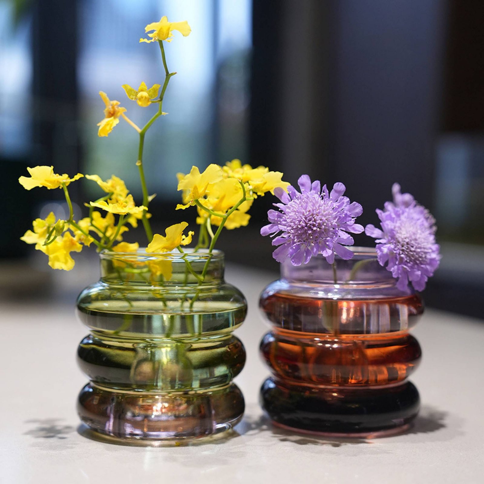 Candle Holder Decor - Vas Lilin Dekoratif, Vas Kaca Bundar,