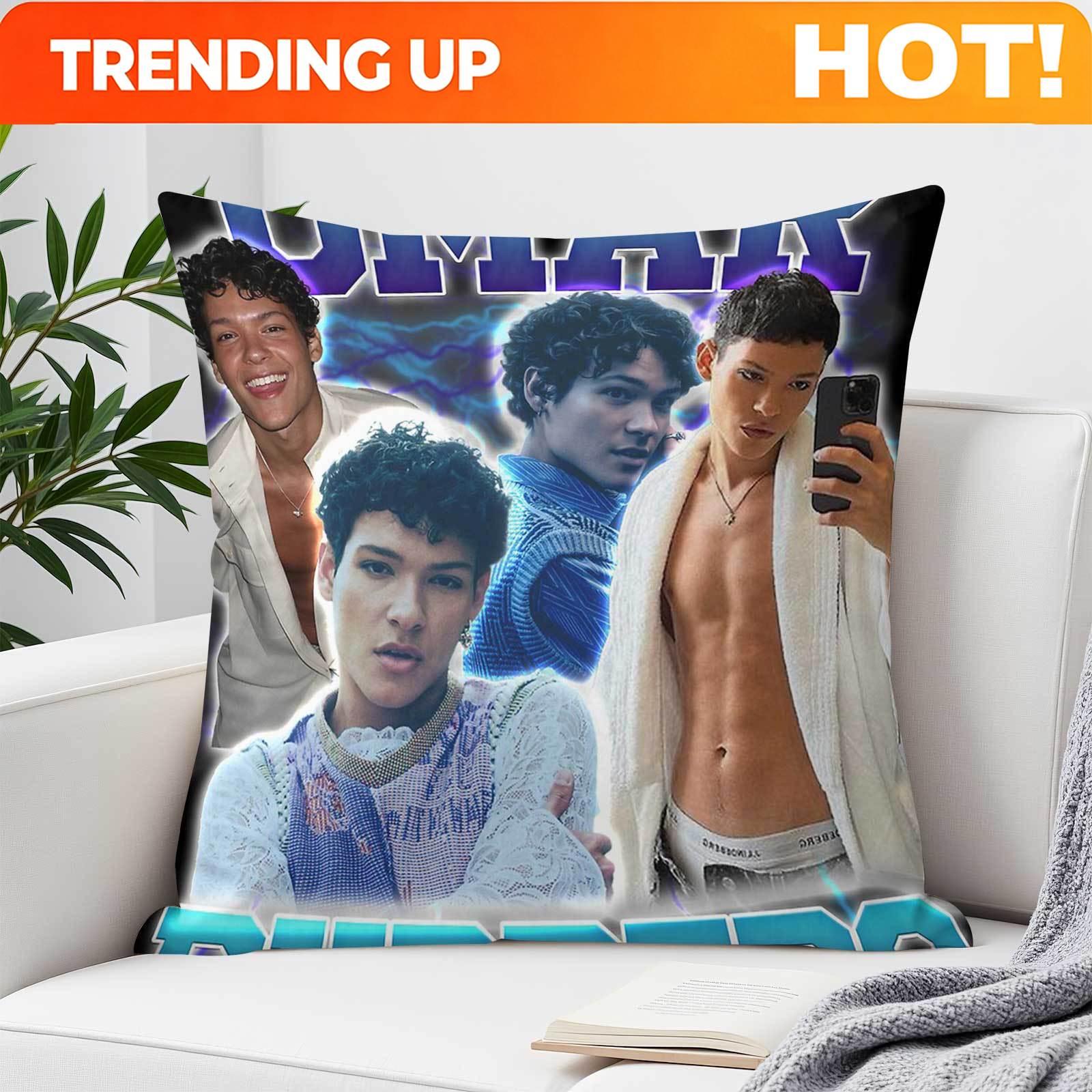 Throw Pillow - Sarung Bantal Persegi Dekoratif Cetak Omar