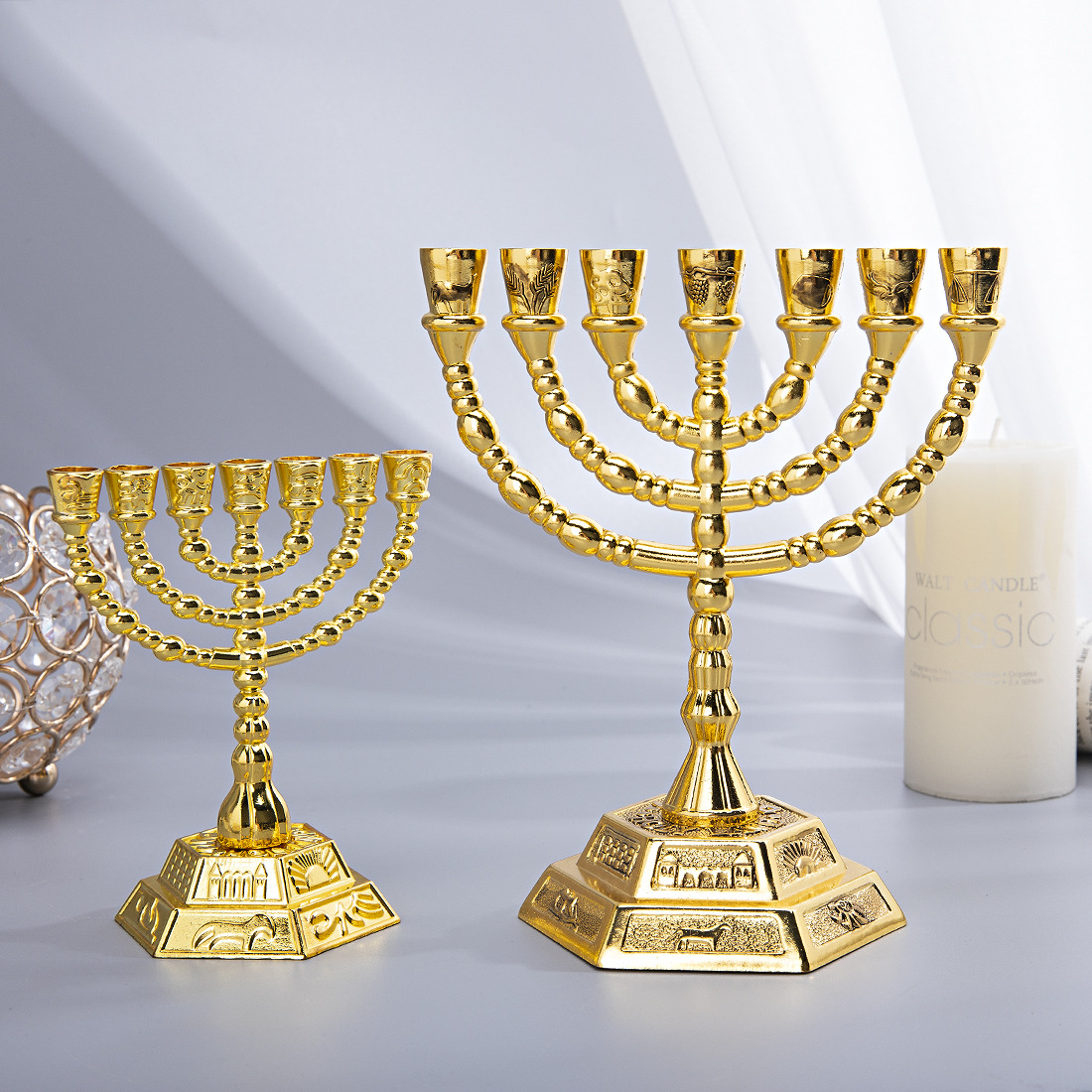 Candle Holder Decor - 7 Cabang Menorah Dekorasi Rumah Yahudi