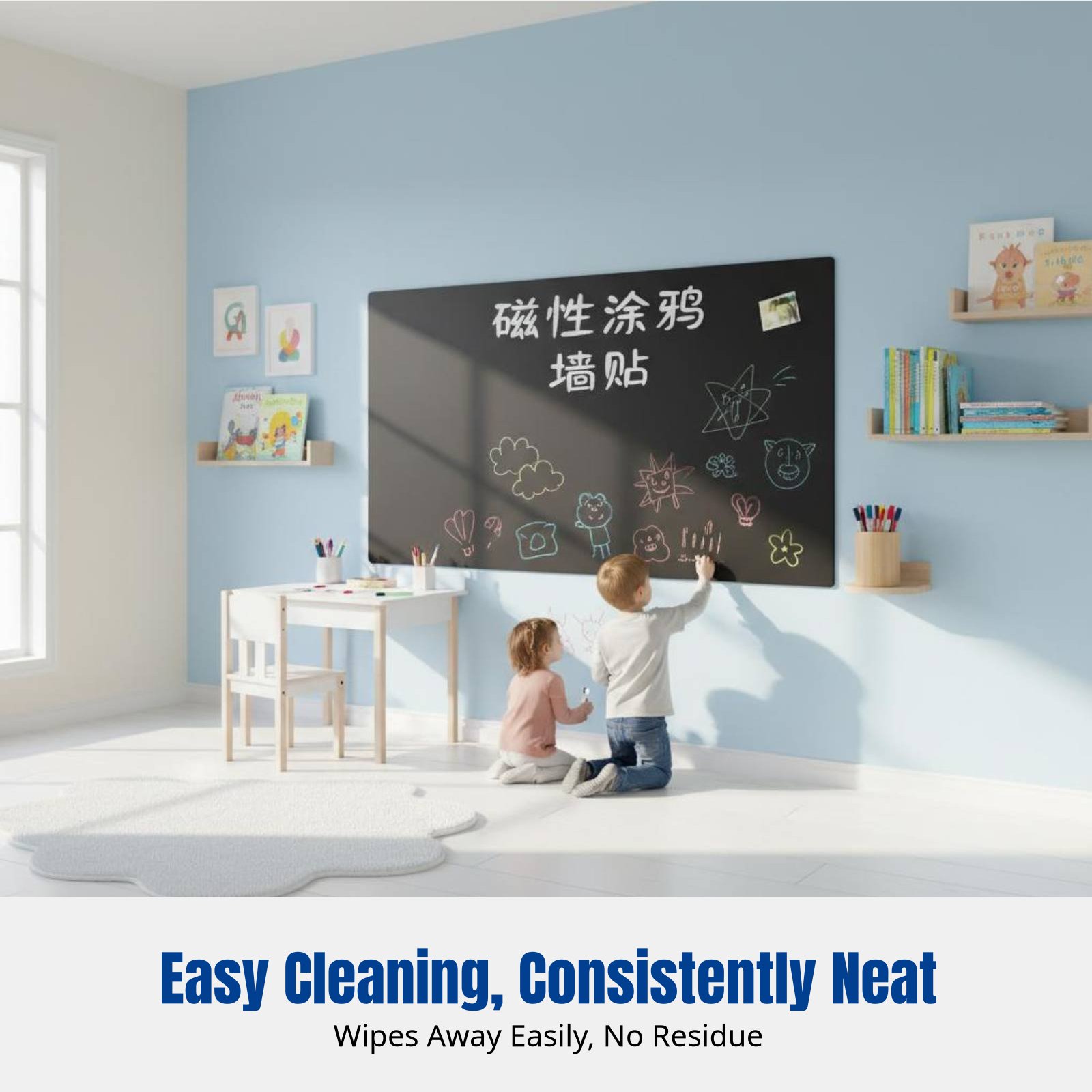 Wall Sticker - Stiker Dinding Papan Tulis untuk Anak,