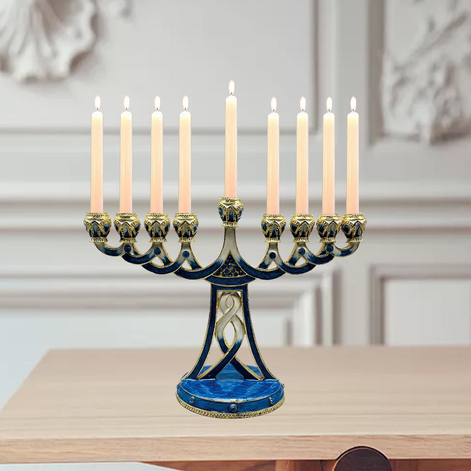 Lilin Hias Menorah Berenamel,  - Candle Holder Decor ulasan dan harga