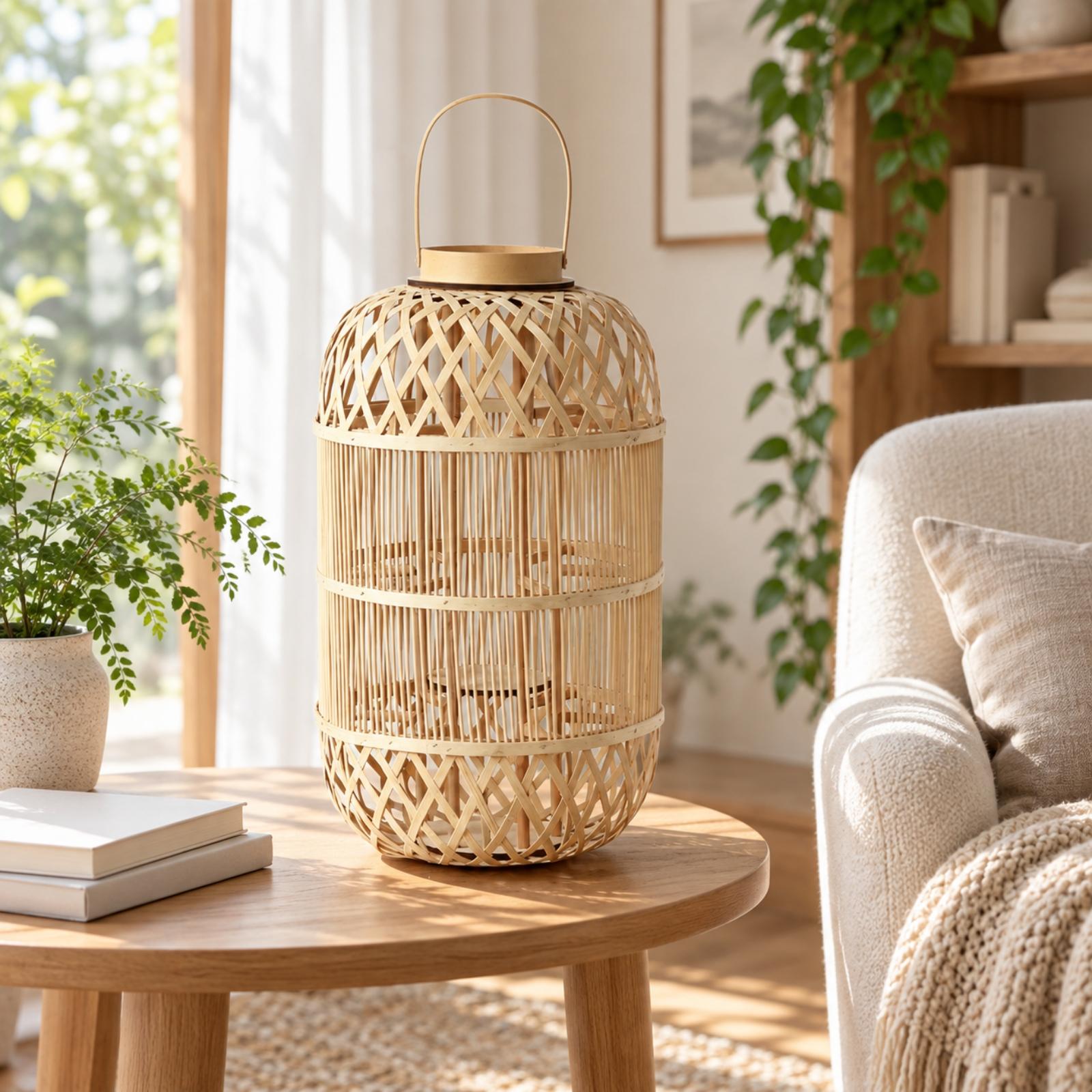 Lentera Lilin Bambu Dekoratif  - Candle Holder Decor ulasan dan harga
