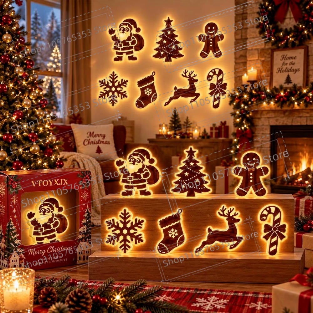 2027 Dekorasi Natal Rusa Berca - Wall Sticker ulasan dan harga