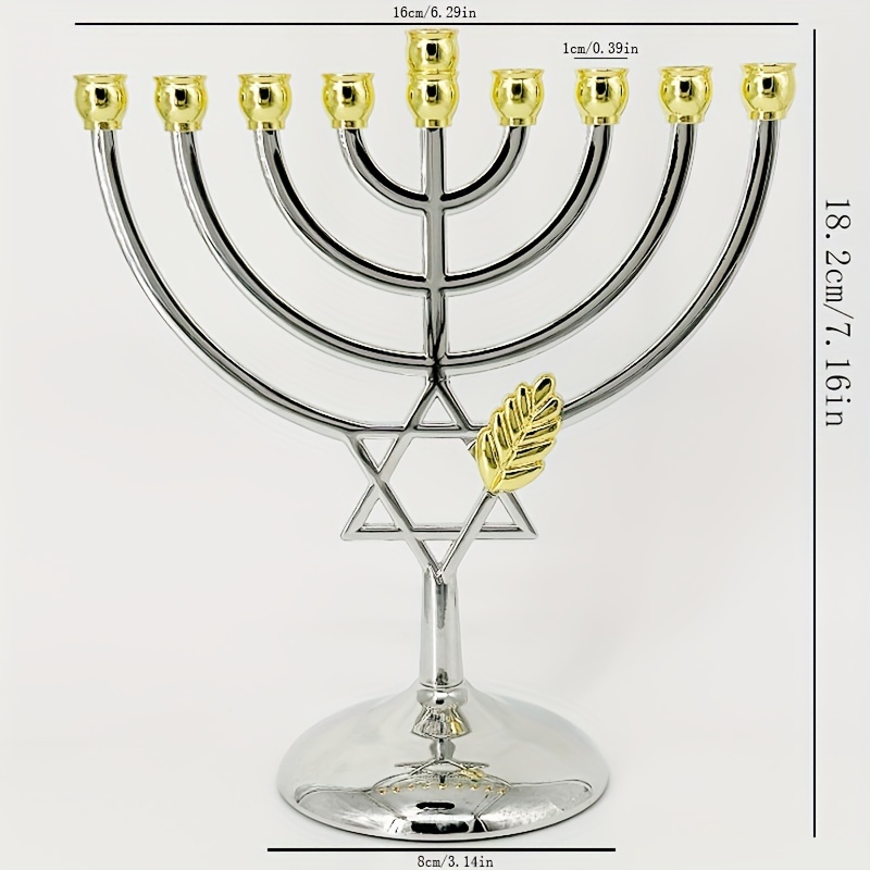 Tempat Lilin Hanukkah Menorah  - Candle Holder Decor ulasan dan harga
