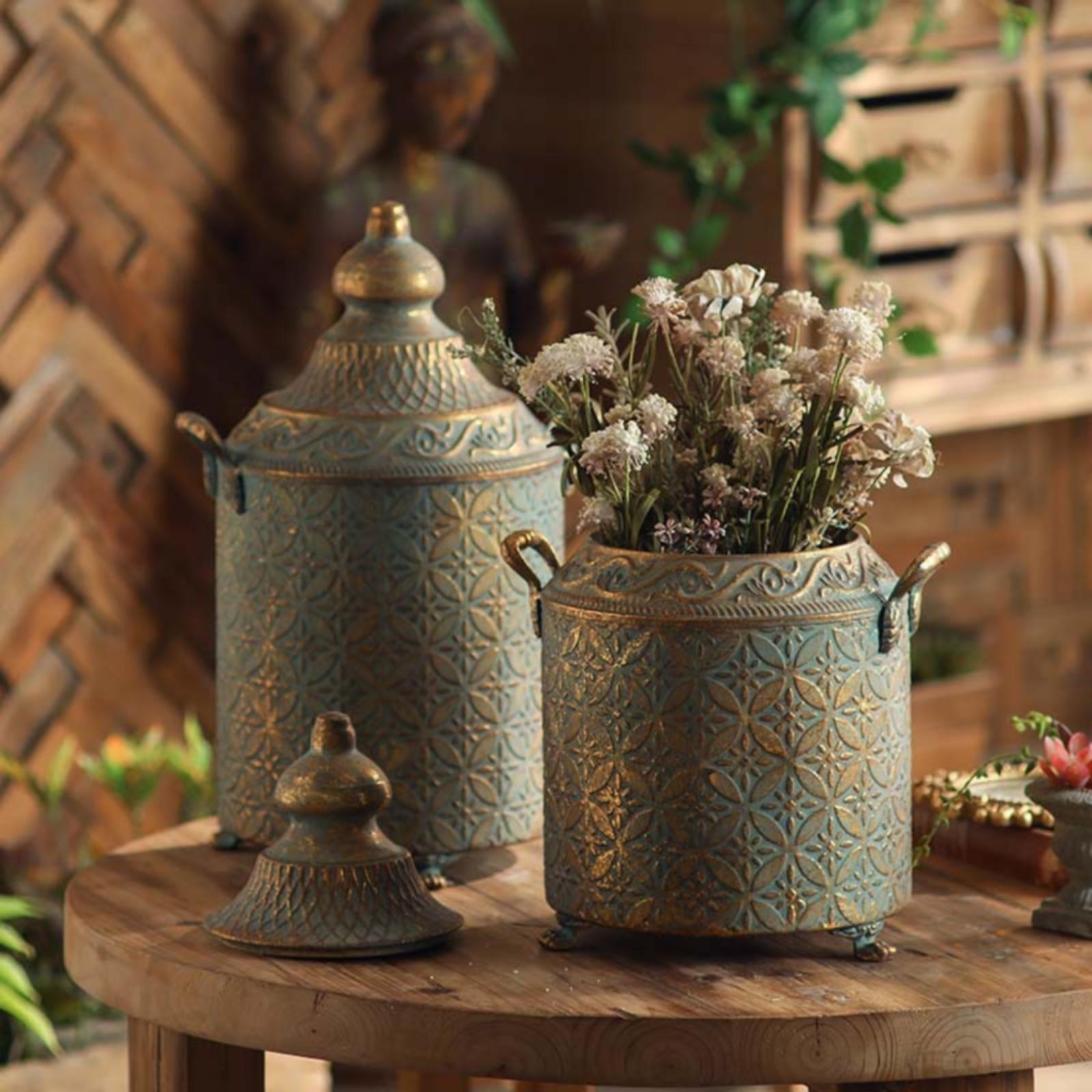 Vas Dekoratif Logam Berlapis P - Vase Decor ulasan dan harga