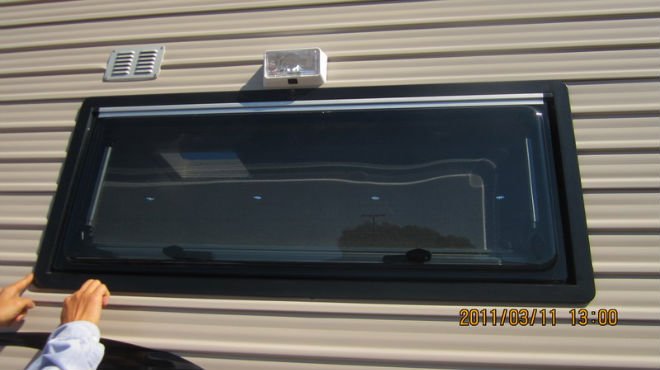 Jendela Samping RV Aluminium B - Curtain Curtain ulasan dan harga