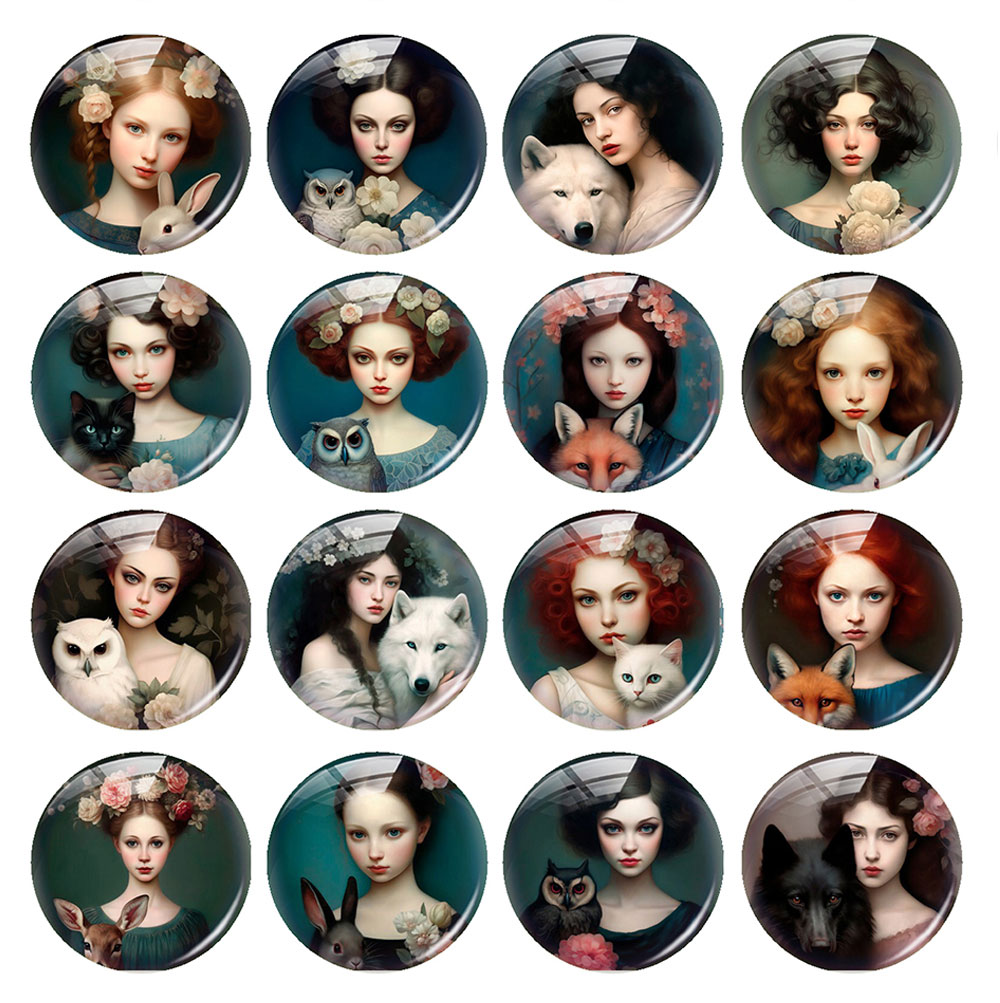 Kaca Cabochon Bentuk Bulat/Ova - Vase Decor ulasan dan harga