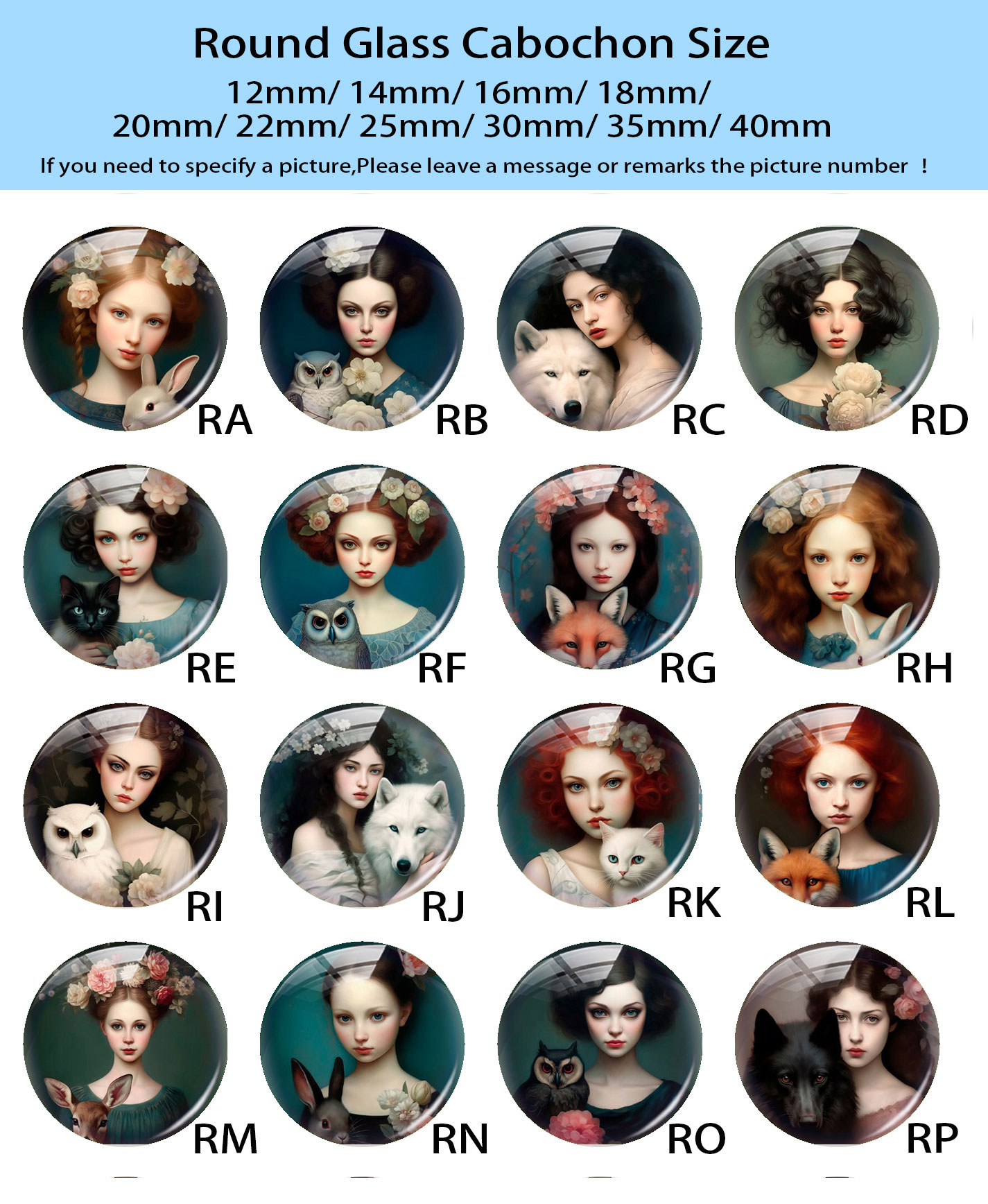 Kaca Cabochon Bentuk Bulat/Ova - Vase Decor ulasan dan harga