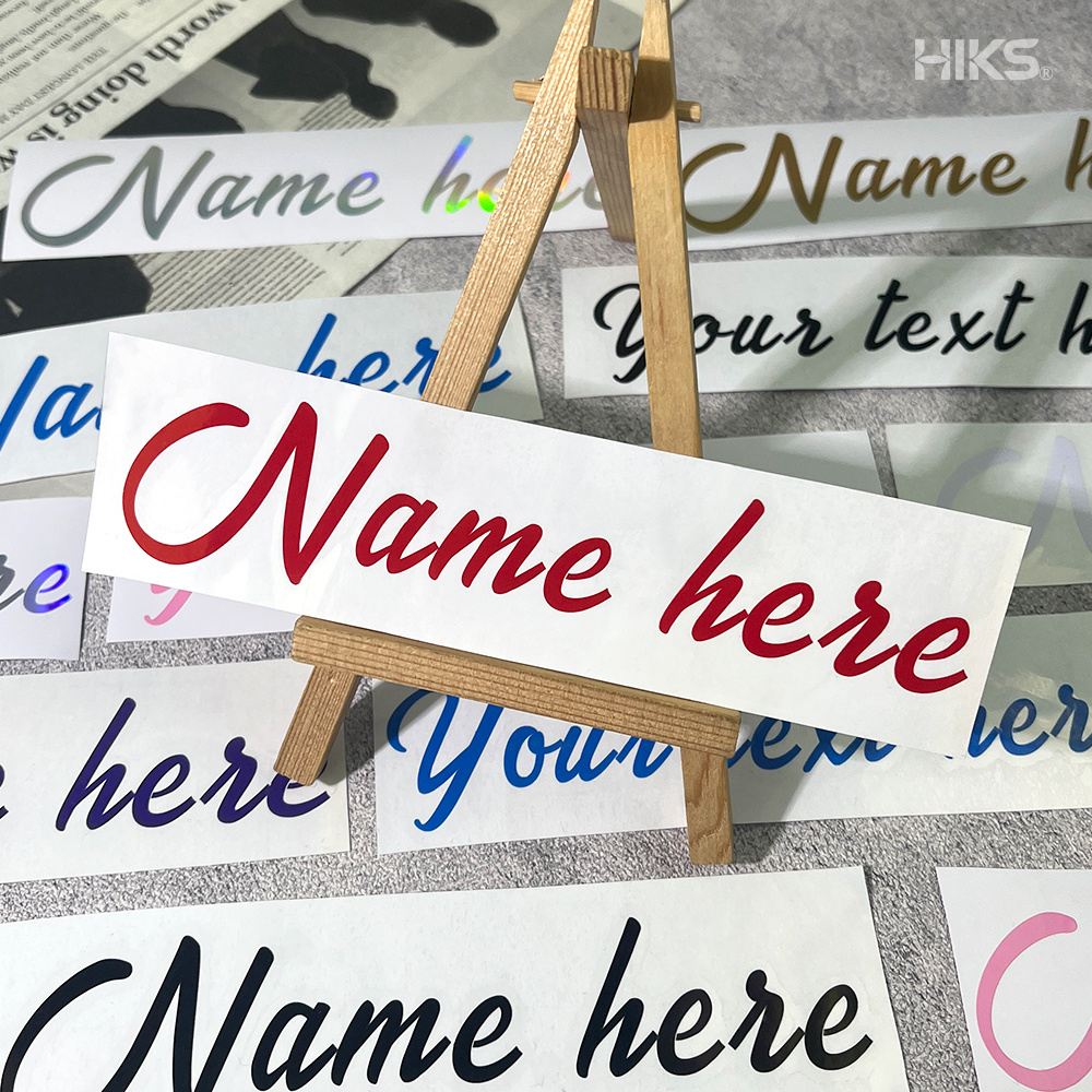 2 Buah Stiker Vinil Nama Kursi - Wall Sticker ulasan dan harga