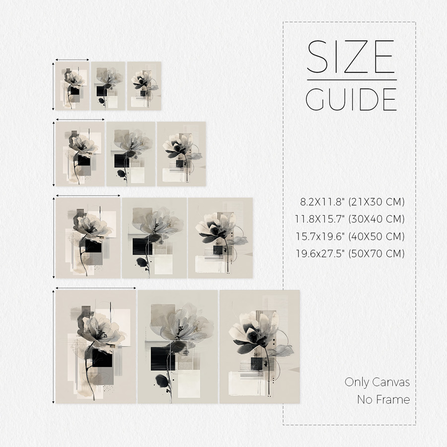 3 buah/set tanpa bingkai, Luki - Abstract Canvas Set ulasan dan harga