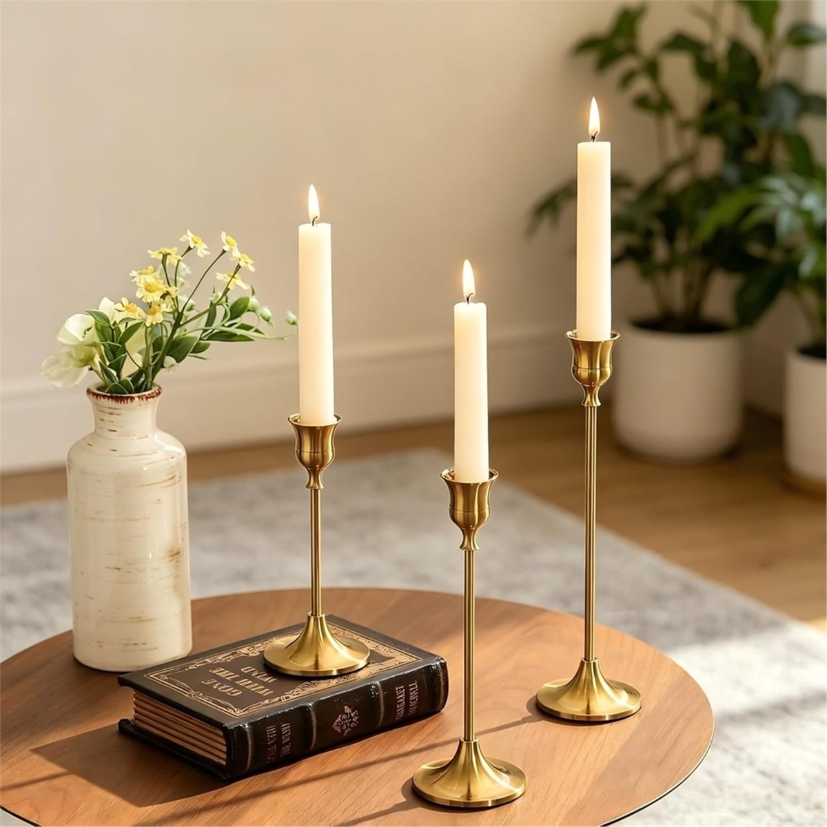 12 Buah Tempat Lilin Emas, Tem - Candle Holder Decor ulasan dan harga