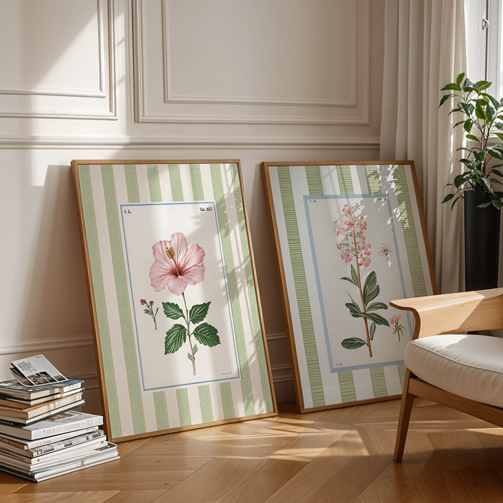 2 buah lukisan kanvas tanpa bi - Abstract Canvas Set ulasan dan harga