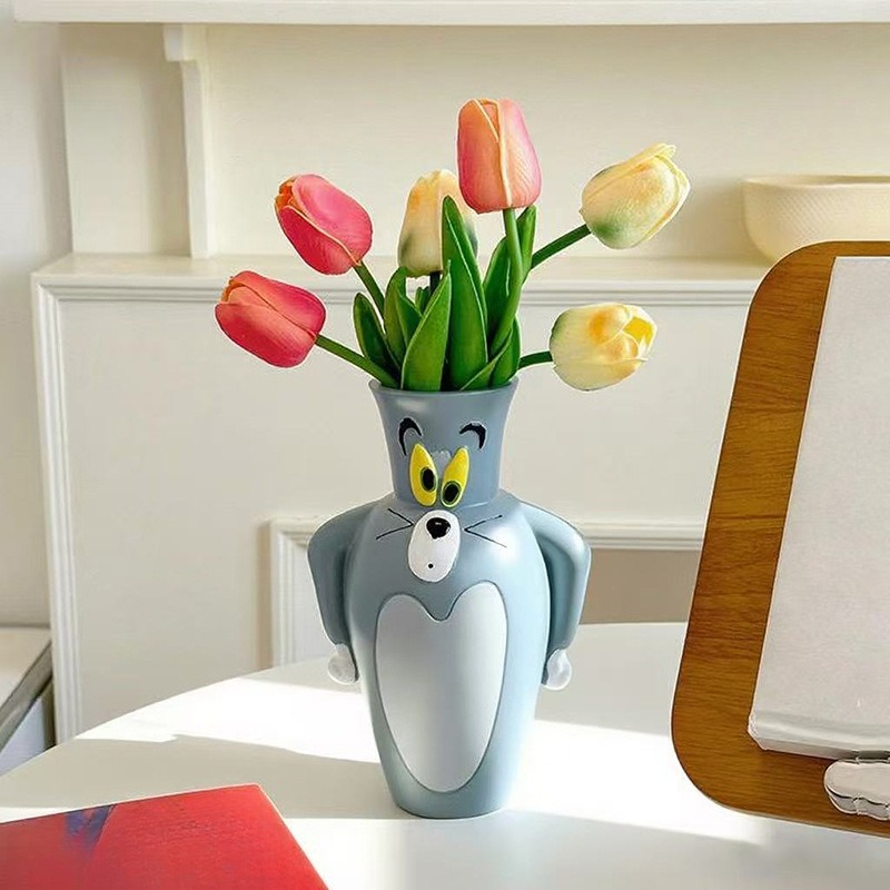 Ornamen Vas Kartun Tom New dan - Vase Decor ulasan dan harga