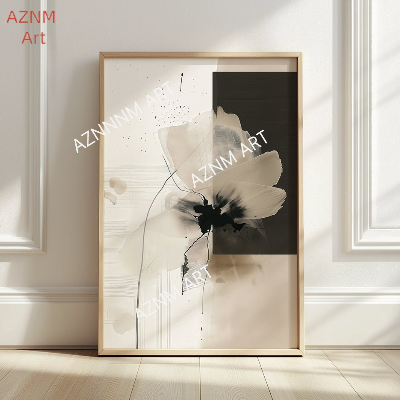 1/2 Buah Set Cetakan Seni Bung - Abstract Canvas Set ulasan dan harga